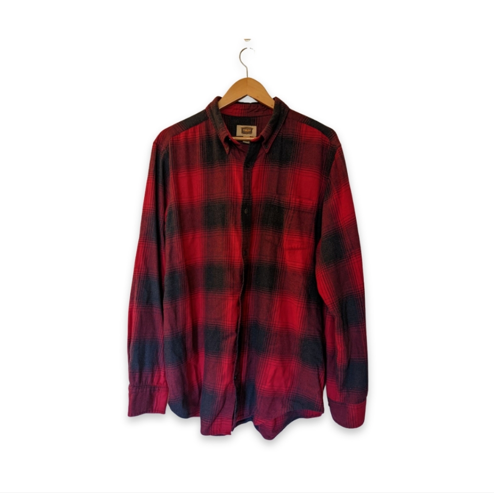 The Foundry Men's Plaid Flannel Shirt